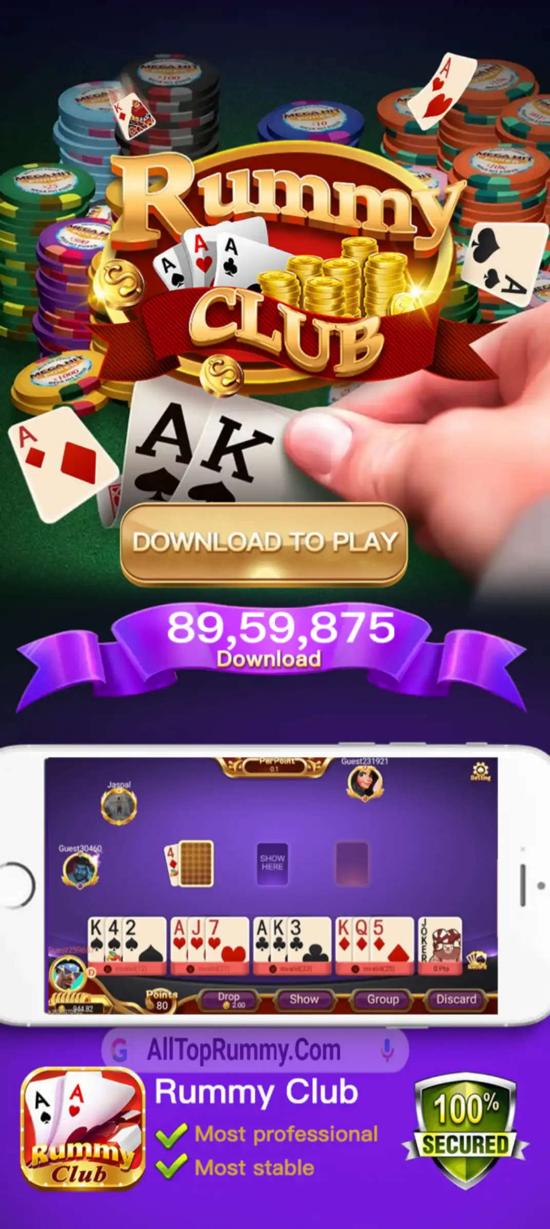 Rummy Club App